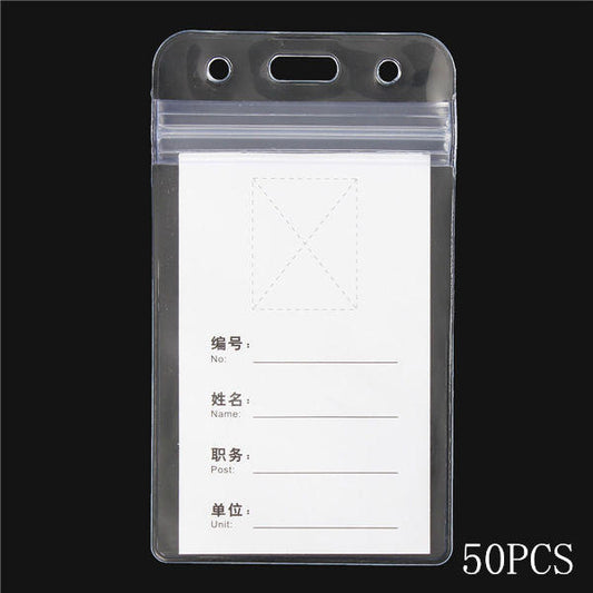 50pcs/lot 100x80mm Horizontal Type Exhibitor Student Work Card Ferrule Card Case