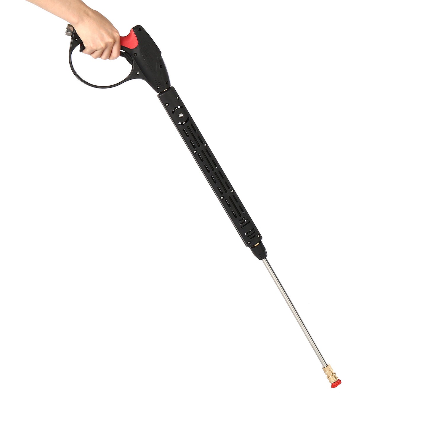 MATCC Pressure Washer Guun 4000PSI High Power Washer Guun with Replacement Extension Wand 1/4'' Quick Connect, M22-14/15 and 3/8'' Fitting Adapters, 5 Pressure Washer Nozzle Tips, 40 Inch