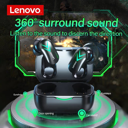 Lenovo XT82 TWS bluetooth 5.1 Earphone Gaming Headset Low Latency LED Power Display 13mm Large Driver Stereo Bass Earphone with Mic
