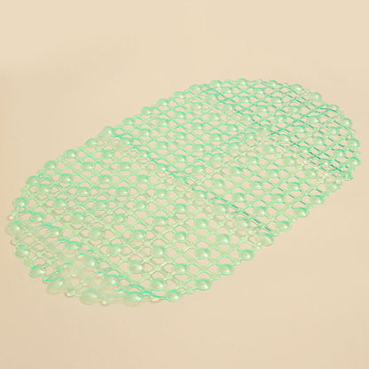 45x37cm PVC Anti Slip Floor Mat Bathroom Transparent Carpet With Strong Suction Cup