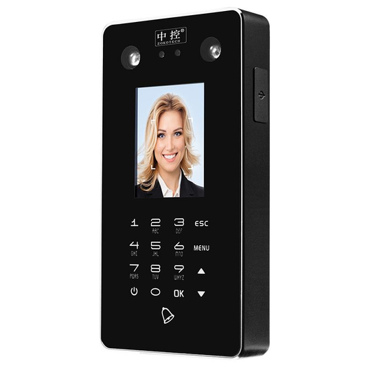 ZOKO ZK-FA30 Face Password Recognition Time Attendance Machine Access Control System with Dual HD Camera