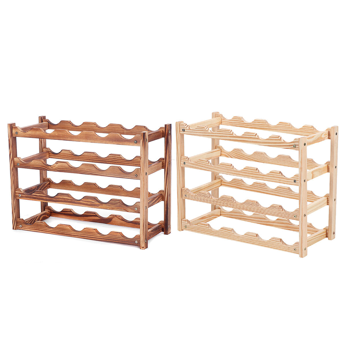 European Solid Wood  Bottle Shelf Rack Holder Storage Racks Creative Design
