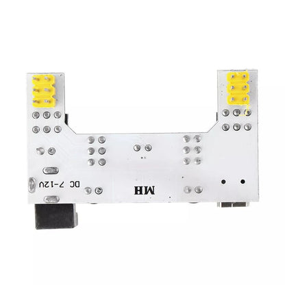 5Pcs MB102 2 Channel 3.3V 5V Breadboard Power Supply Module White Breadboard Dedicated Power Module MB-102 Solderless Bread Board