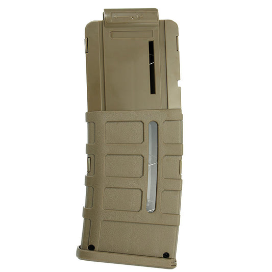 WORKER Toy 12Darts Plastic Clip Magazine For Nerf Modify Stryfe Elite Retaliator Blaster Toy Sand Color