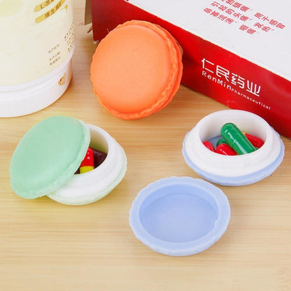 Cute Candy Color Macaron Mini  Birthday Gift Box Waterproof Storage Jewelry Rings Pill Box