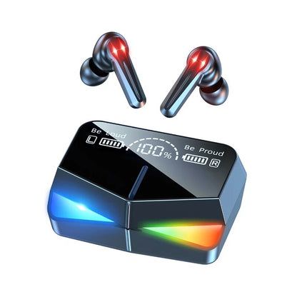 Bakeey M28 TWS Gaming Earbuds bluetooth 5.1 In Ear Headphones TWS Stereo Earphones with Mic 2000mAh RGB Charging Case