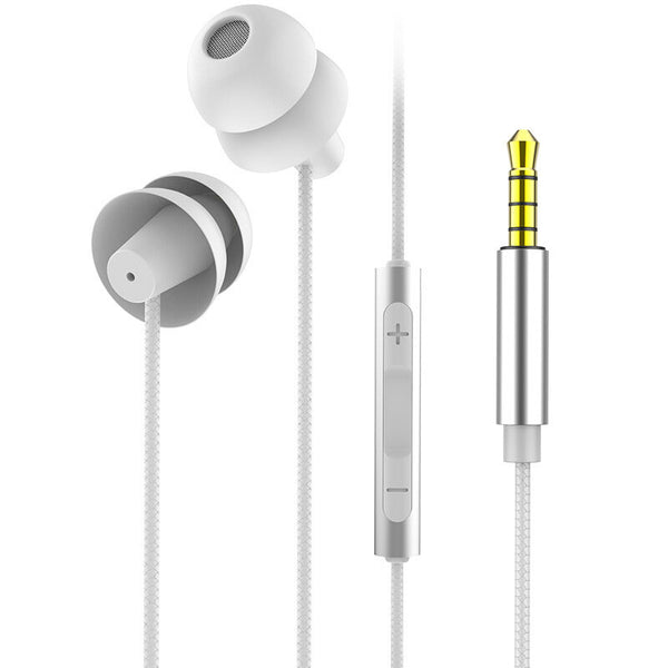 Bakeey XK-052 Headsets HiFi HD Sound Noise Reduction Half in-Ear 3.5mm Wired Control Stereo Earphones Headphone With Mic