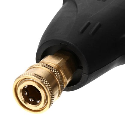 MATCC Pressure Washer Guun 4000PSI High Power Washer Guun with Replacement Extension Wand 1/4'' Quick Connect, M22-14/15 and 3/8'' Fitting Adapters, 5 Pressure Washer Nozzle Tips, 40 Inch
