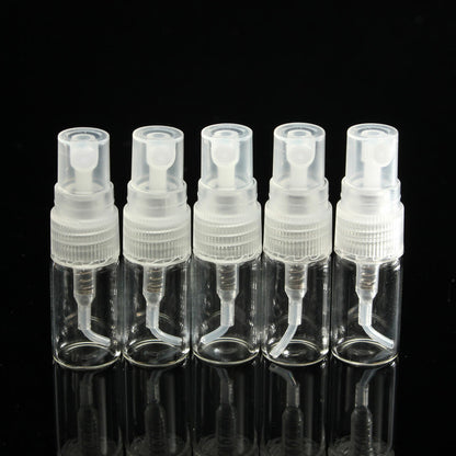 5pcs Atomizer Pump Glass Spray Bottle Perfume Bottle Empty Bottle 2/3/5/10ml