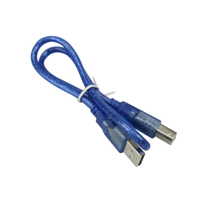 20pcs 30CM Blue USB 2.0 Type A Male to Type B Male Power Data Transmission Cable For