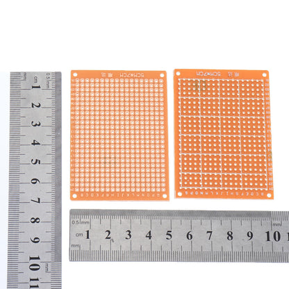 50pcs Universal PCB Board 5x7cm 2.54mm Hole Pitch DIY Prototype Paper Printed Circuit Board Panel Single Sided Board