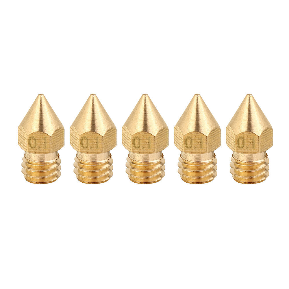 5PCS 1.75mm/0.1mm Copper Thread Extruder Nozzle For 3D Printer