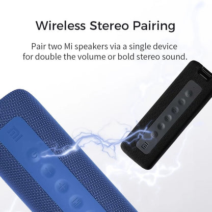 Original Xiaomi Mi Portable bluetooth Speaker 16W HiFi Bass TWS Wireless Soundbar IPX7 Waterproof Outdoor Speaker