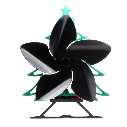 Heat Powered Stove Top Fan 5 Blade Wood Burner Log Burning Christmas 70~240
