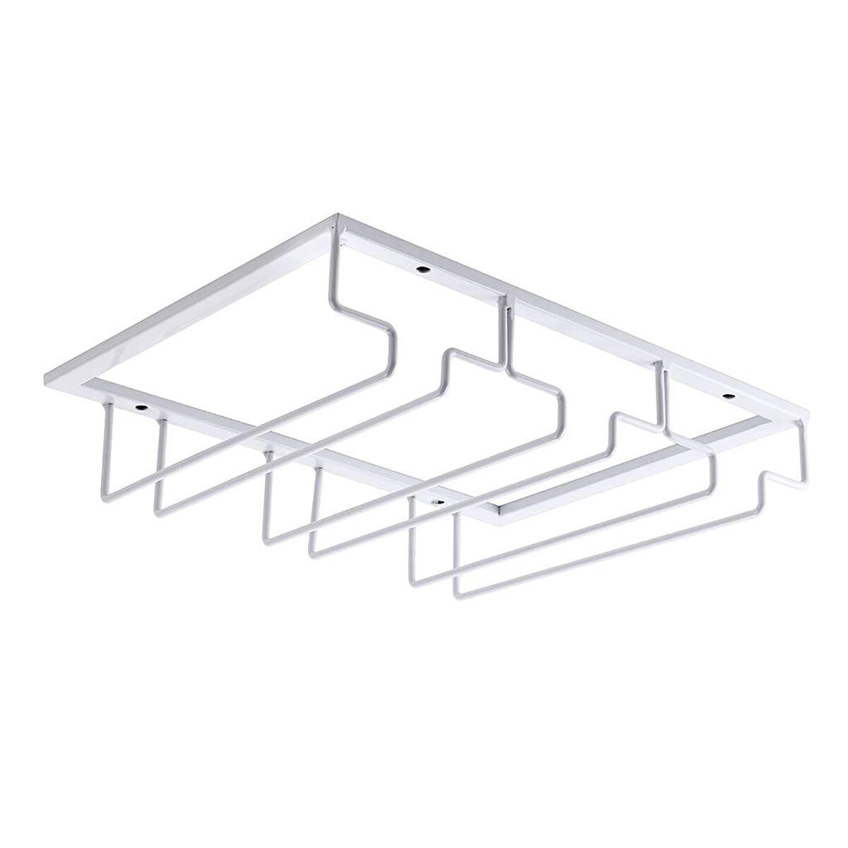 Wall Mount Glass Rack Holder Hanging Under Cabinet Hanger Iron Shelf 4 Type