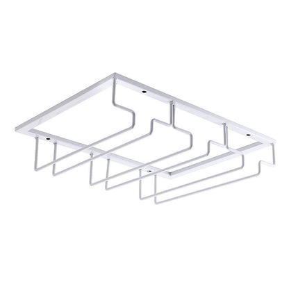 Wall Mount Glass Rack Holder Hanging Under Cabinet Hanger Iron Shelf 4 Type