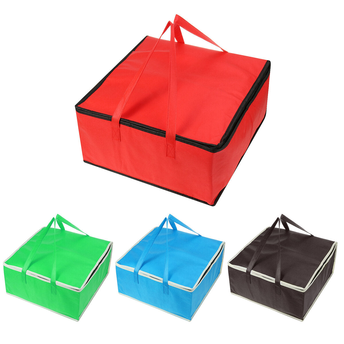 16" Insulated Bag Cooler Bag Insulation Folding BBQ Picnic Portable Ice Pack Food Thermal Bag Food Delivery Bag Pizza Camping Bag