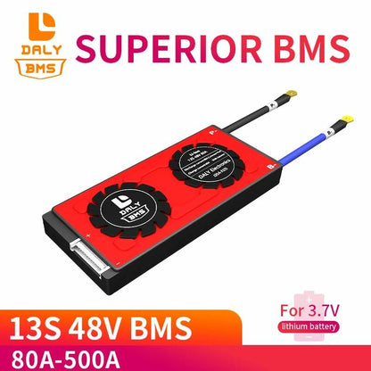 DALY 3.7V Li-ion 13S 48V 80A 100A 120A 150A 200A 500A 18650 PCM Battery Protection Board BMS Swith Balanced Lithium Battery Module