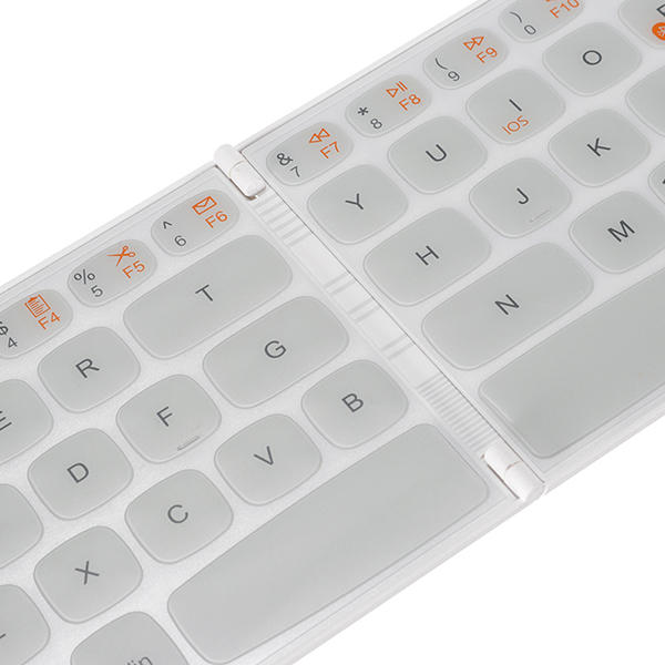 Pocketwekey Wireless bluetooth Thin English Keyboard White
