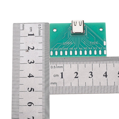 5pcs TYPE-C Female Test Board USB 3.1 with PCB 24P Female Connector Adapter For Measuring Current Conduction