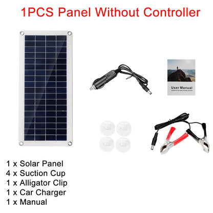 40W 12V Solar Panel Kit 60A/100A Battery Charger Controller Camping RV Caravan Boat