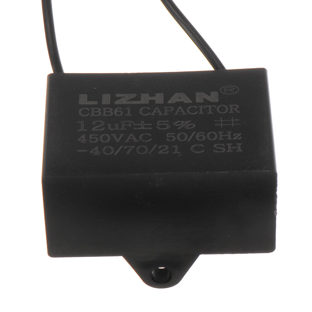 10pcs CBB61 450V 12uf Starting Capacitance AC Fan Capacitor CBB Motor Run Capacitor  450V 12F
