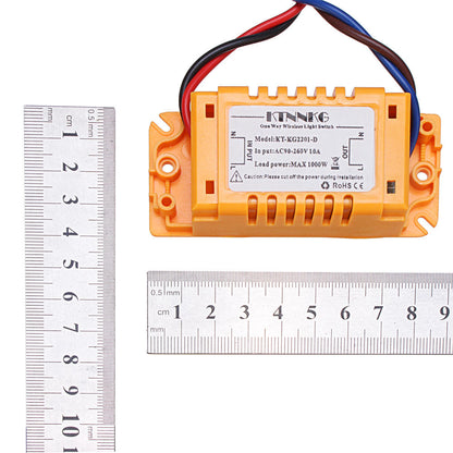 KTNNKG Wireless Light Switch Kit For Lamps Fans Appliances 433Mhz RF Receiver Default OFF