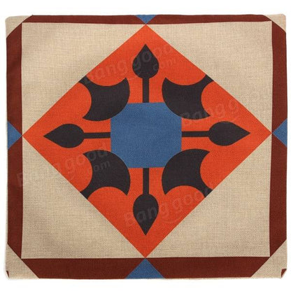 Geometric Linen Cotton Hexagonal Throw Pillow Case Square Sofa Car Office Cushion Cover