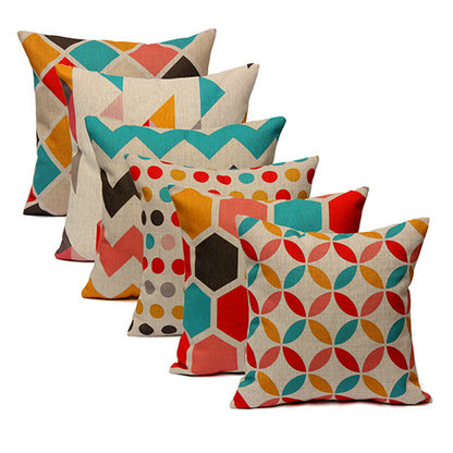 Geometric Abstract Printed Cushion Cover Sofa Bed Pillow Case Pillow Cover