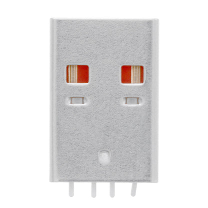 10PCS Positive And Negative Plug USB 4p Board End Male Sink Board SMT Double-Sided Plug Two Straight Pin Fixed Plug Board L=18mm Interface