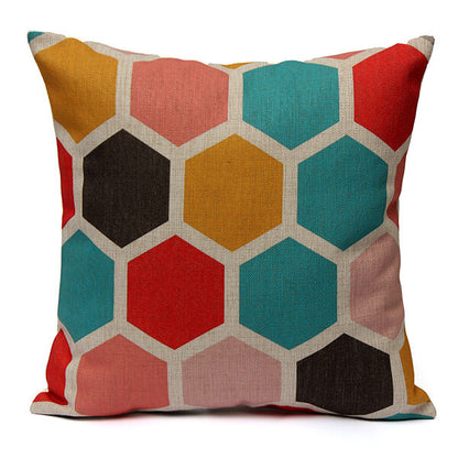 Geometric Abstract Printed Cushion Cover Sofa Bed Pillow Case Pillow Cover