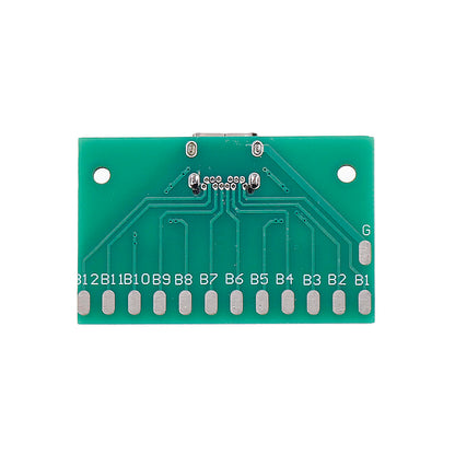 10pcs TYPE-C Female Test Board USB 3.1 with PCB 24P Female Connector Adapter For Measuring Current Conduction