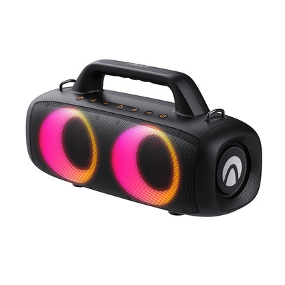 AirAux AA-DH1 50W TWS bluetooth V5.1 Speaker 360 Bass 4500mAh Battery RGB Effect IPX5 Waterproof 2.0KG Lightweight Outdoors Travel Wireless Soundbox