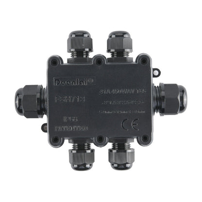 Deenlai 2P/3P/4P Small Plastic PC  IP68 Waterproof Electrical Junction Box 713 with Terminal