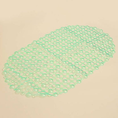 45x37cm PVC Anti Slip Floor Mat Bathroom Transparent Carpet With Strong Suction Cup