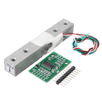 3pcs HX711 Module + 20kg Aluminum Alloy Scale Weighing Sensor Load Cell Kit