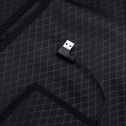 Electric 5V USB Heated Warm Cotton Vest Men Women 3S Warm Infrared Heating Coat Jacket