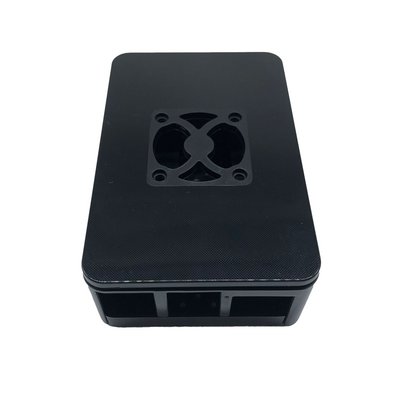 93 x 62 x 30MM Black ABS Protective Shell Box + Cooling Fan for Raspberry Pi 4B  Module