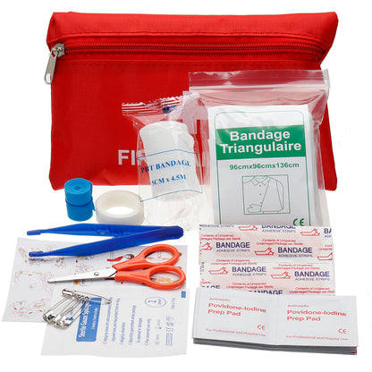 13Pcs First Aid Kit Survival Tools Kit SOS Kit Bandage Scissors Tweezers Medical Tools