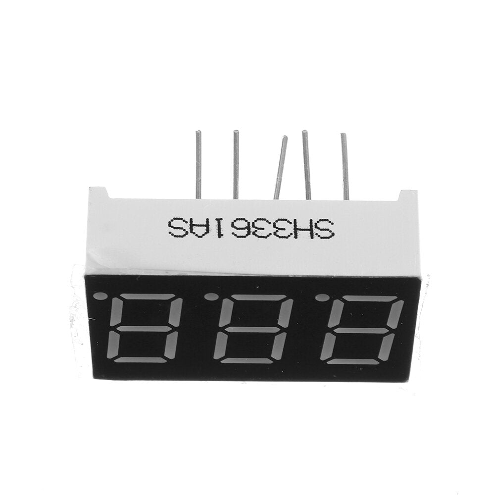 5Pcs 3361AS 0.36 inch LED Digital Tube Three-digit Common Cathode Bright Red Light