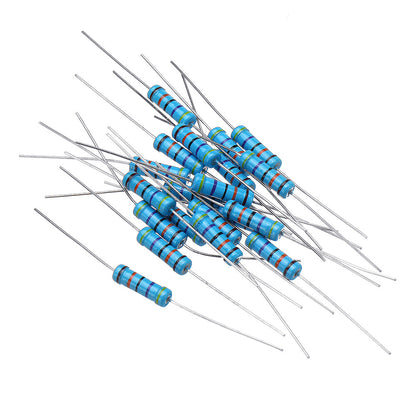 60pcs 2W Metal Film Resistor Resistance 1% 470K ohm Resistor