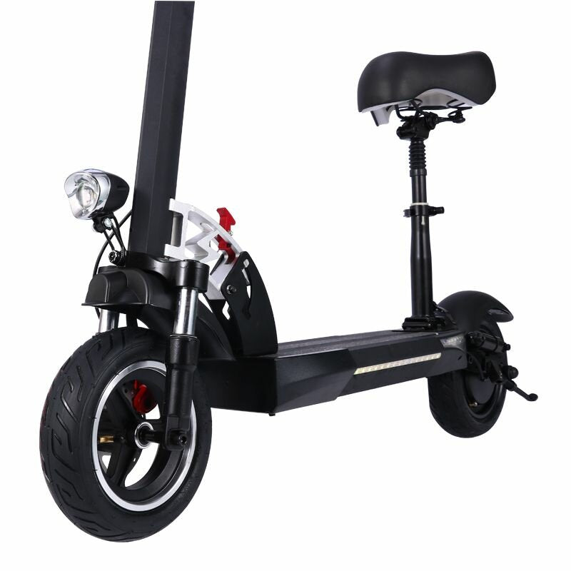 [US Direct] Hopthink HVD-3 800W 48V 15Ah 10inch Folding Electric Scooter 40-50KM Mileage Doube Disc Brake E-Scooter w/ Seat