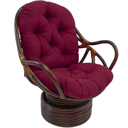 Single Sofa Cushion Rocker Cushion with Straps Replacement Thickened Polyester Comfortable and Soft Outdoor Indoor Chair Cushion