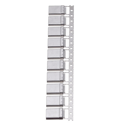 10PCS Type C 3.1 Splint Male 24p Splint 0.8 With Clamp Foot Riveting Shell Full Function