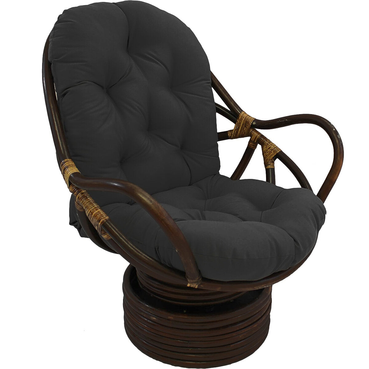 Single Sofa Cushion Rocker Cushion with Straps Replacement Thickened Polyester Comfortable and Soft Outdoor Indoor Chair Cushion