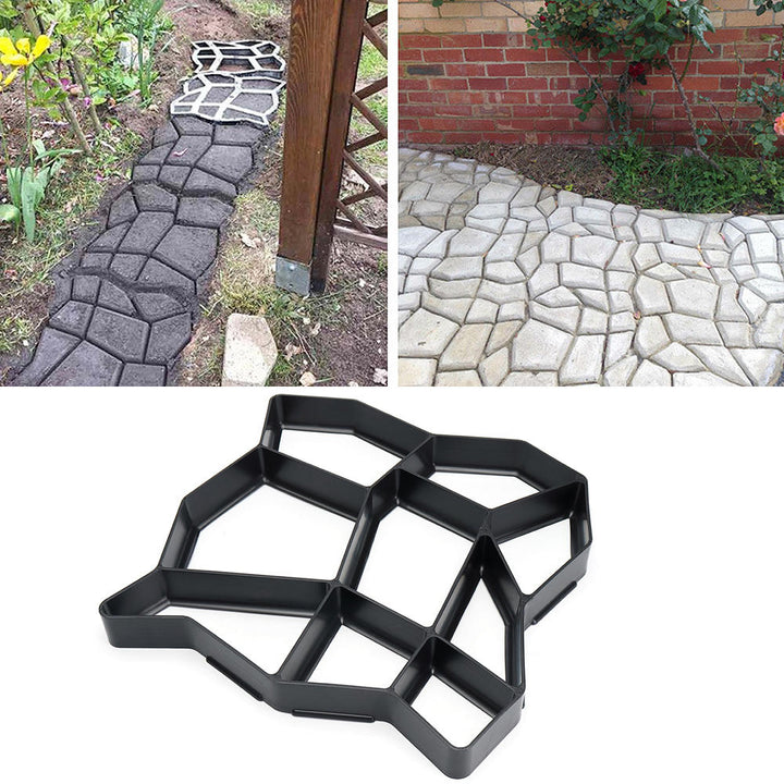 DIY Multi-function Plastic Paving Road Maker Mold Concrete Stepping Stone Cement Brick Mould