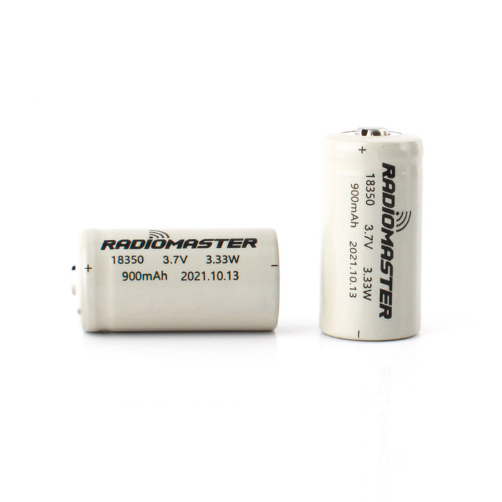 2Pcs RadioMaster 3.7V 900mah 18350 Rechargeable Lithium Battery Pack for Zorro Radio Transmitter