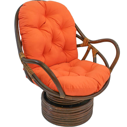 Single Sofa Cushion Rocker Cushion with Straps Replacement Thickened Polyester Comfortable and Soft Outdoor Indoor Chair Cushion