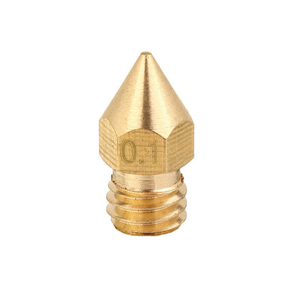 5PCS 1.75mm/0.1mm Copper Thread Extruder Nozzle For 3D Printer
