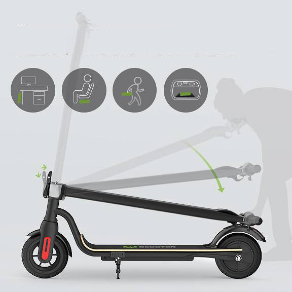 [US Direct] MEGAWHEELS S10 36V 7.5Ah 250W 8in Folding Electric Scooter 3 Speed Modes 25km/h Top Speed 17-22km Range E Scooter
